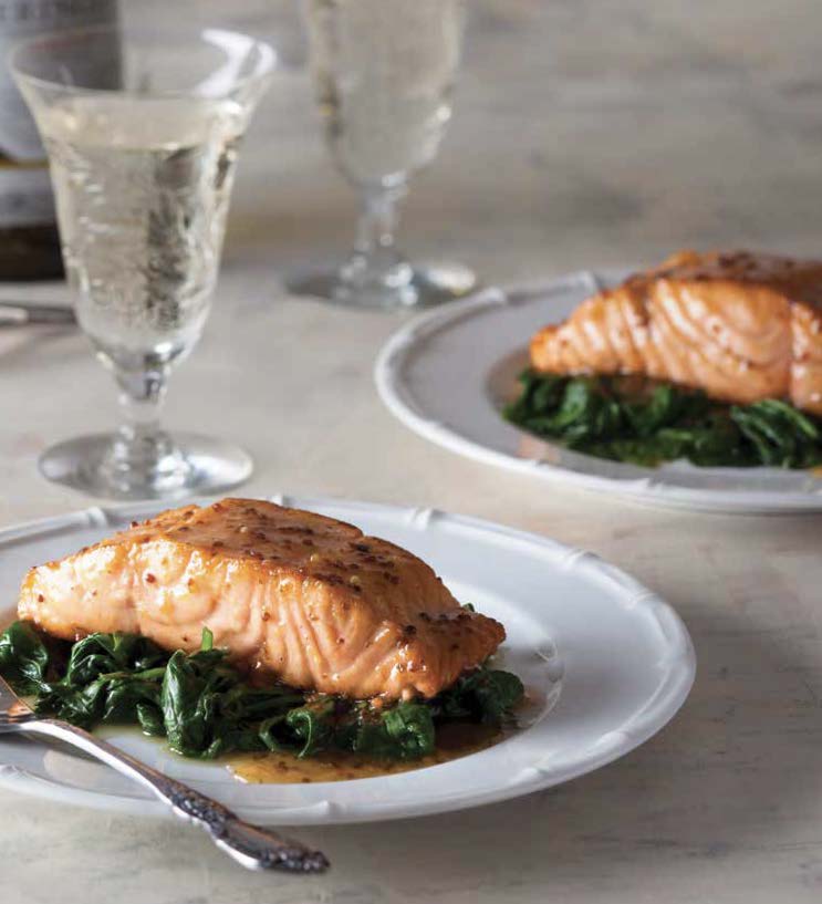 Salmon — chef-prepared and beautifully plated