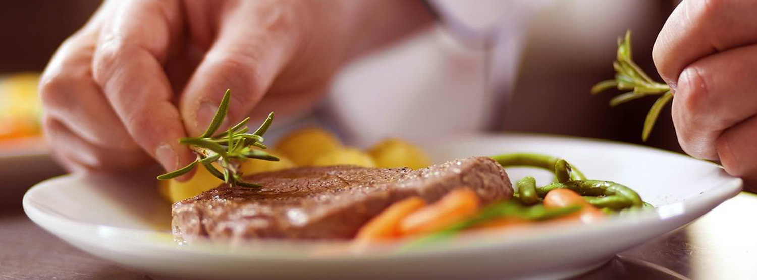 Chef-prepared, restaurant-style plated dinner
