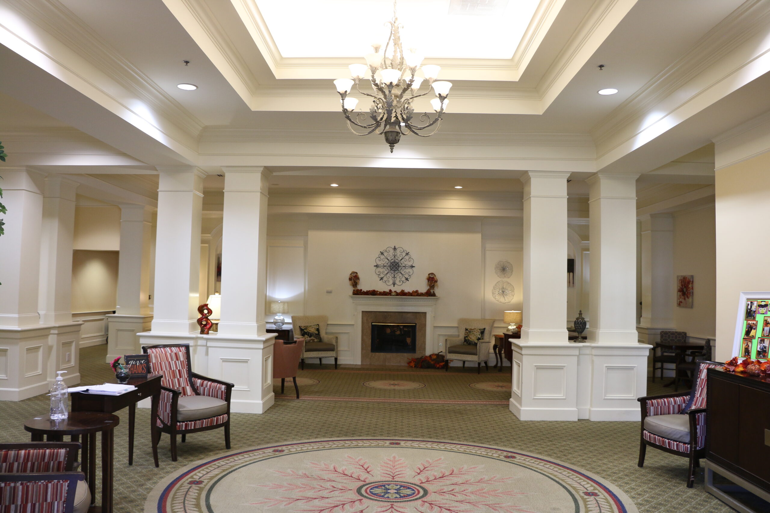 Bright common area at Azalea Estates
