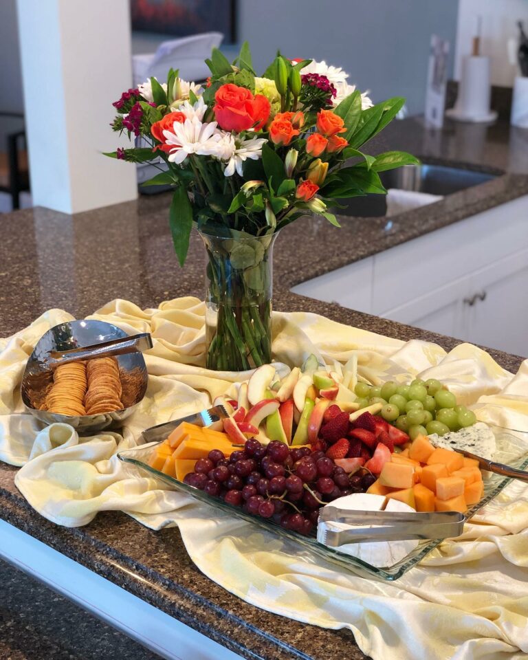 A beautifully presented meal at Azalea Estates
